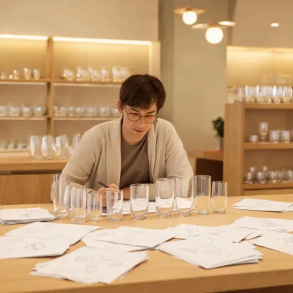 Glassware assortment planner