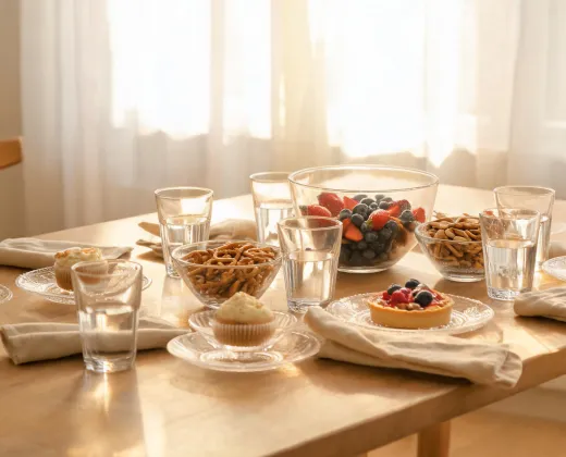 Host glassware and serving set