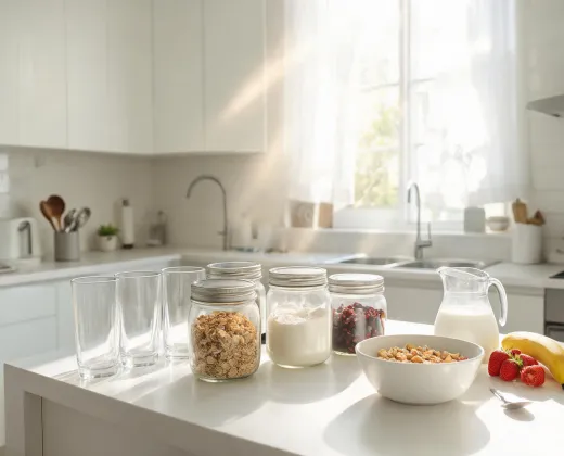 Homeowner kitchen glassware